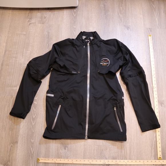 Adidas Golf Greg Norman Performance Full Zip Rain Jacket and Vest 2 in 1 Mens L - Picture 1 of 11